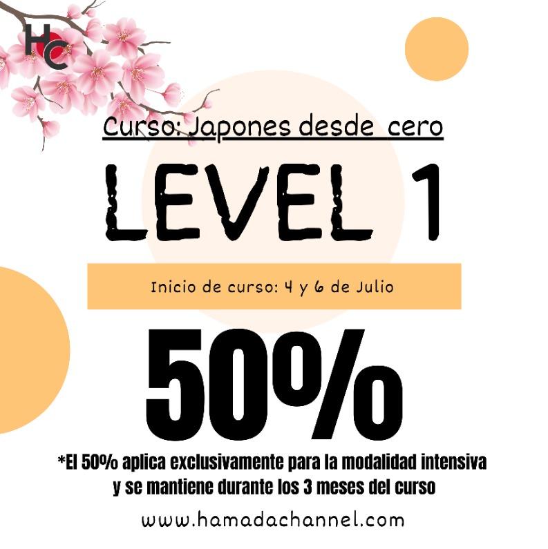 Oferta de verano: Japones desde cero Level 1 - Intensivo